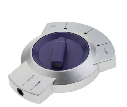 Digital Audio Optical Switcher Fiber Cable Toslink 3-Way Selector Switch Hub