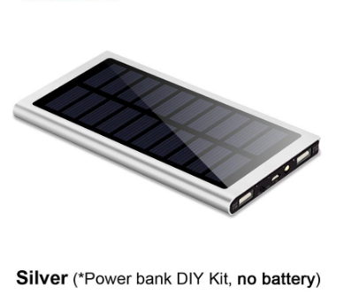 MLZ Portable Solar Power Bank Kits 5V Charger Case Portable No Battery