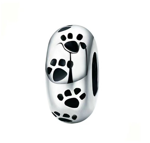 Clover Sea Turtle Cherry Charms 925 Silver Bracelet Accessories Lovers Diamond Inlaid Beads 0013