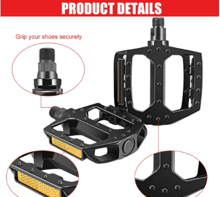 Lightweight Aluminum Non Slip Anti Skid Flat Pedal