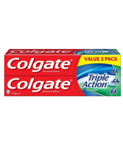 Colgate Triple Action Anti-Cavity Family Toothpaste 175g Twin Pack