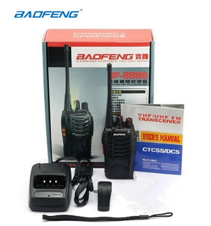 Baofeng Original BF 888S UHF Transceiver Walkie Talkie Two Way Radio 5W Single Unit 1Unit