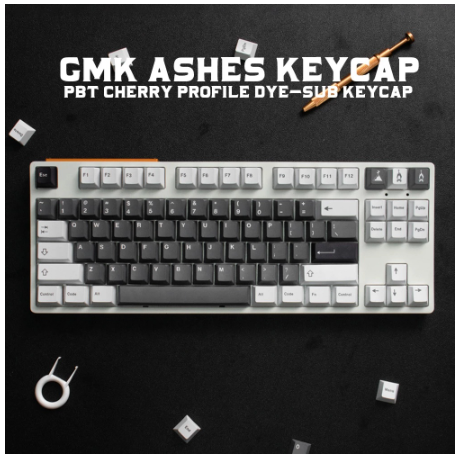 GMK Ashes Clones Keycaps PBT Dye Sublimation Cherry Profile Keycap For Mechanical Keyboard