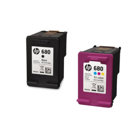 HP 680 BLACK/TRI-COLOR ORIGINAL INK CARTRIDGE