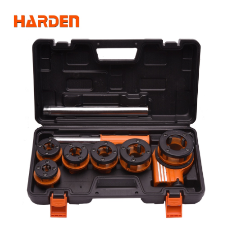 Harden 600871 9Pcs Pipe Threading Set (Professional) Manual Tool Handle Ratchet
