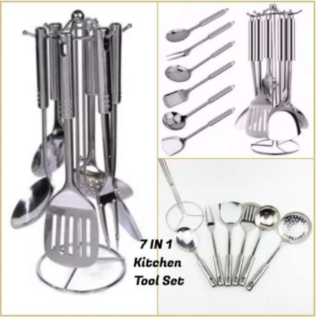 7in1 Cook Stainless Steel Kitchen Tool Set