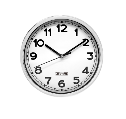 LIFETIME by DIY Hardware Round Wall Clock 8" - 9960