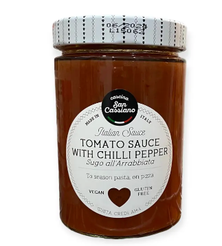 Cascina San Cassiano Tomato Sauce With Chili Pepper 540g