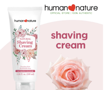 Human Nature Natural Shaving Cream For Women 100ml With Aloe Vera for a Smooth & Close Shave