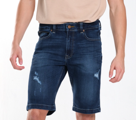 Lee Denim Shorts for Men in Blue Notes