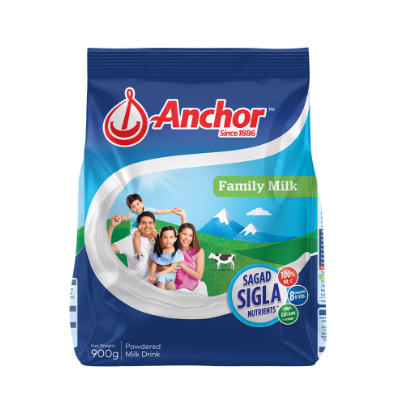 Anchor Family Milk Powder Plain 900g
