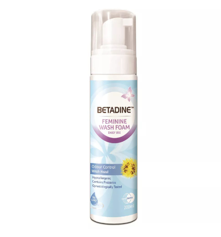 Betadine Feminine Foam Wash Odor Control Witch Hazel 200ml