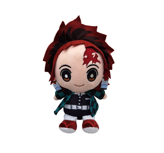 20CM Demon Slayer Plush Toys Kawaii Kamado Tanjirou Agatsuma Zenitsu Kamado Nezuko Stuffed Dolls Lovely Pillow DS31