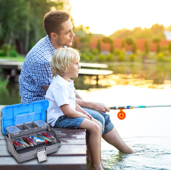 32cmX19cmX14.5cm Carp Fishing Lure Tool Box Multi-Layer Large Space Fishing Suitcase Bait Box