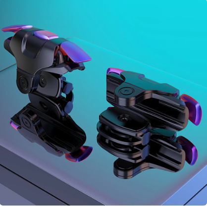 Pubg Eat Chicken Auxiliary Button Universal Game Controller Alloy Button Six Finger Linkage Mobile Game Controller Metal