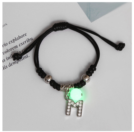 Luminous Couple Bracelet 26 English Letters Crystal Friendship Bracelet Women Men Jewelry Glow in the Dark M