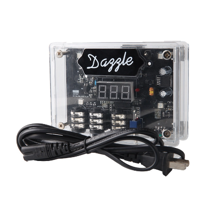 Professional Transparent Dazzle Tattoo Power Supply Double Digital Permanent Tattoo Power For Makeup Machine Liner Shader