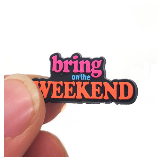 Color Motivational Phrases Crocs Charms Pins Words Jibbitz Charm for Woman Clog Shoes Accessories Decoration 020