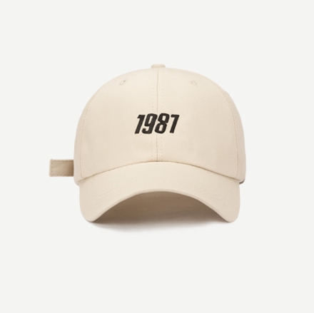 1987 Korean Baseball Cap For Men And Women Unisex Cotton Adjustable