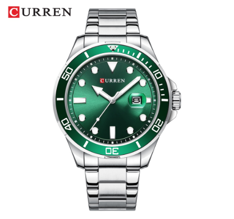 CURREN Men's Watch Original Casual Sports Military Stainless Steel Luminous Quartz Waterproof 8388X M4