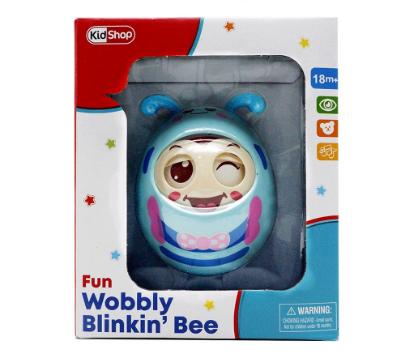 KidShop Blue Fun Wobbly Blinkin Bee