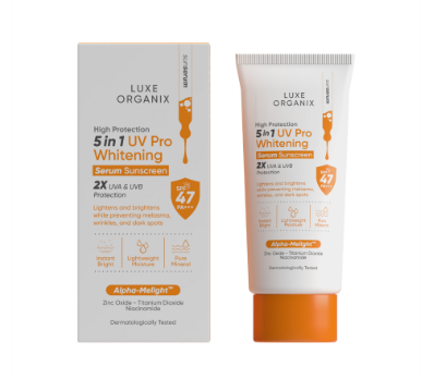 LUXE ORGANIX 5in1 UV Pro Whitening Serum Sunscreen SPF 47 PA+++ 40ML