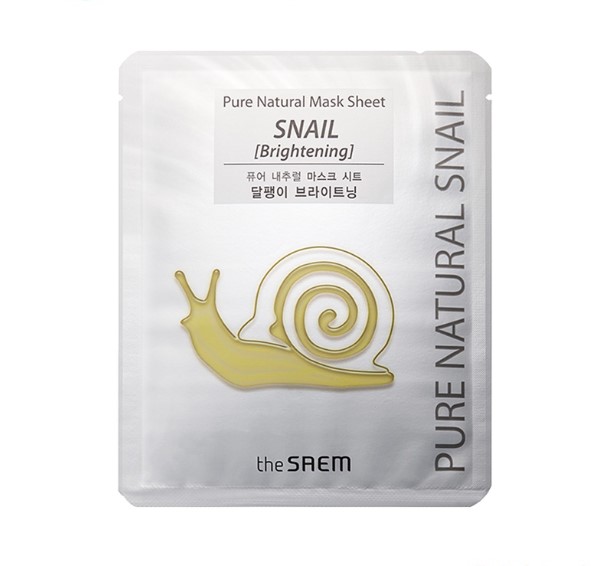 The Saem Pure Natural Mask Sheet Snail Brightening
