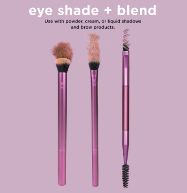 Real Techniques Eye Shade & Blend Makeup Brush Trio