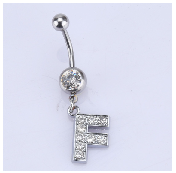 Body Piercing Drop Dangle Belly Button Rings Navel 26 Letter Ring Jewelry Sexy F