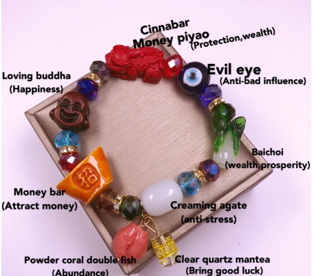 (Free box)Money Red Piyao All in One Bracelet