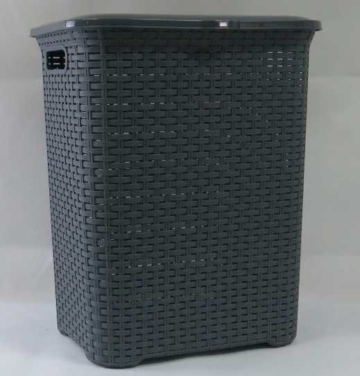 Klio Laundry Basket w/ Cover Gray 38x54.2x38 CM