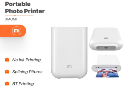 Xiaomi Pocket Photo Printer AR Printer 300DPI Portable Photo DIY Picture Printer Bluetooth Work