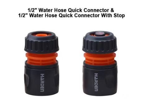 Harden Water Hose Quick Connector With Stopper Or Without 1/2"