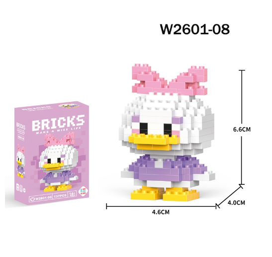 Mini Building Block Assembled Small Particles Bricks Toys For Kid Birthday Gift Cute Cartoon Blocks M21