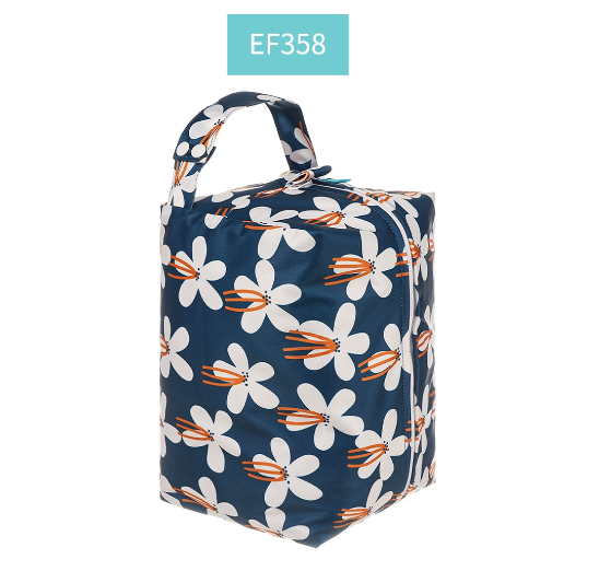 Happyflute Baby Diaper Pods Reusable Waterproof Fashion Prints Wet Dry Cloth Wet Bag Mums Storage Travel Nappy Bag C9