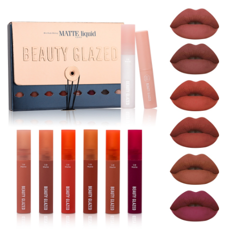 BEAUTY GLAZED Lip tint ETUDE Fixing Tint House Makeup Set New Year Liquid Lipstick Matte Liptint VE Moisturising Long Lasting Beauty Make up Cruelty-Free