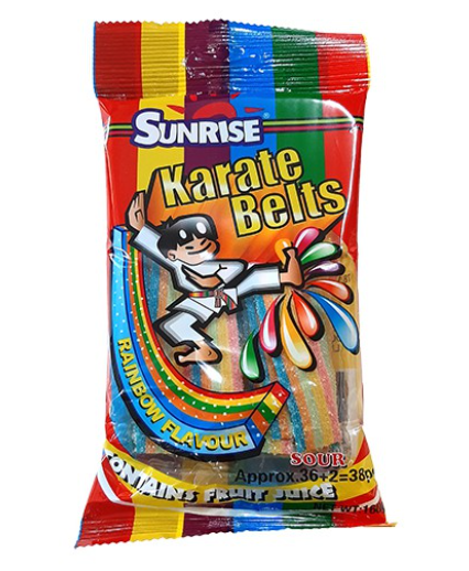 Sunrise Karate Belts Rainbow Flavour 160g