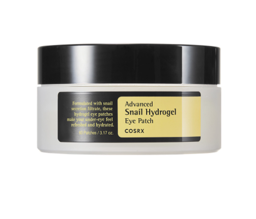 Advanced Snail Hydrogel Eye Patch, Eye Mask (60 patches) Snail Secretion Filtrate 20,400ppm, for Anti-Aging & Nourishing,