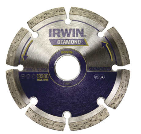Irwin Segmented Diamond Cutting Disc 180x222-254MM TDD180