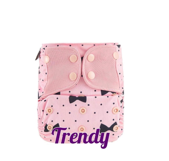 Booldeet Posh Cloth Diaper Newest Prints with 4-Layer Contoured Microfiber Insert S46