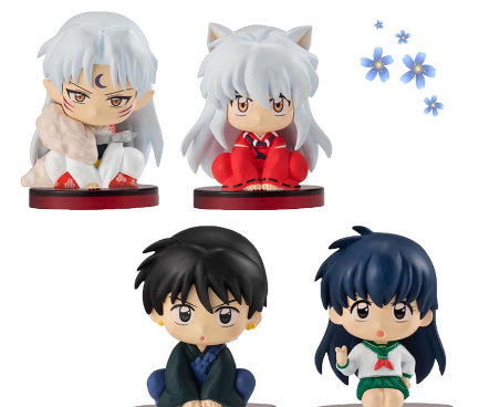 4pcs/lot Inuyasha Anime Sesshoumaru PVC Action Figure Collection Model Doll Toys Gift