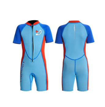 Neoprene Wetsuits Kids Swimwears Diving Suits Short Sleeves Boys Girls Surfing Children
