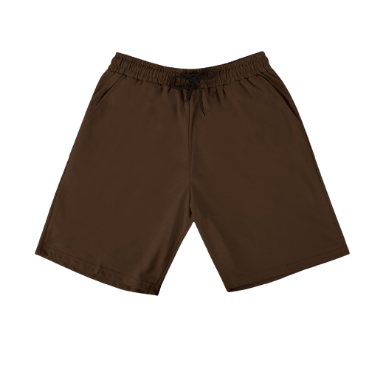 COLLAB by Inspi Walking Basketball Shorts for Men Korean Mens Short for Women (Brown Black)
