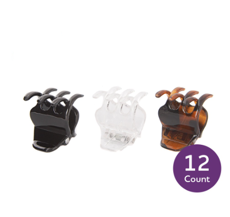 Goody Classics Small Claw Hair Clips, 12ct