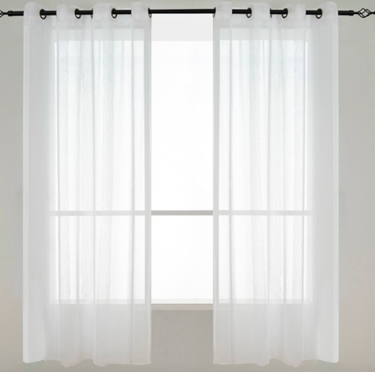 Sheer Curtain for Living Room Bedrooms, Hotel Windows (6-7feet)