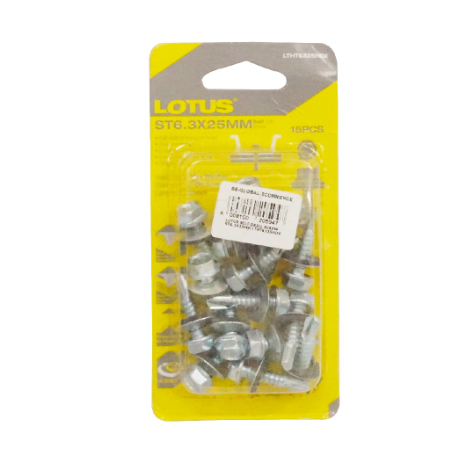 Lotus Self Drill Screw ST6.3X25MM LTHT6325HDX - Tool Accessories