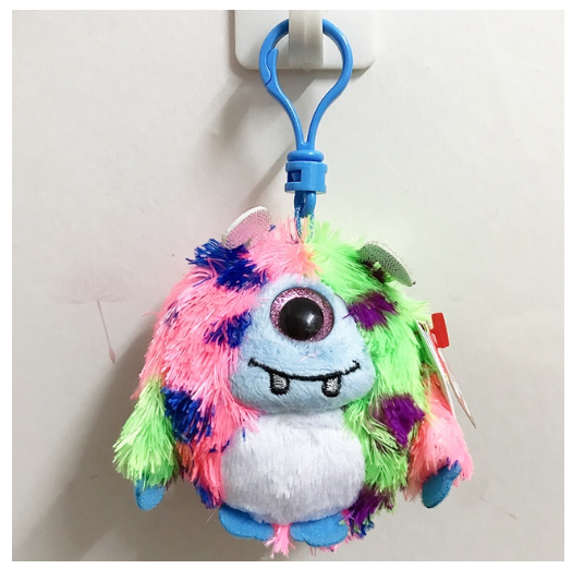 Ty Beanie Big Eyes Keychain Pendant Sloth Monkey Cat Fox Puppy Rabbit Soft Plush Backpack Decor Doll Birthday Gift For Kids 10CM C2