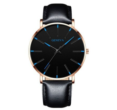 Explosive mesh belt classic dented color scale color pointer watch business men's watch simple alloy belt quartz watch M7