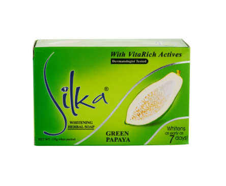SILKA Green Papaya Whitening Soap 135G