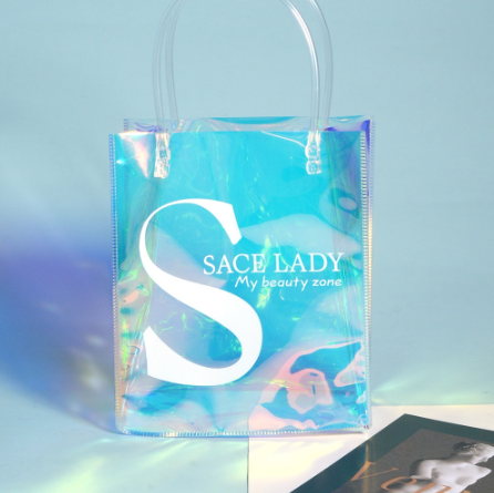 SACE LADY Handbag Color Cosmetic Bag Portable Waterproof PVC Beauty Bag